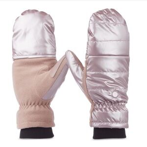 NWT Isotoner Signature Women's Sleek Heat Flip Touchscreen Mittens - Blush